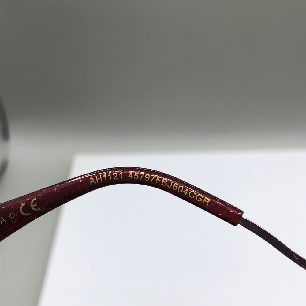 Betsey Johnson mermaid tail oversized glitter red rose sunglasses square. - Picture 7 of 10
